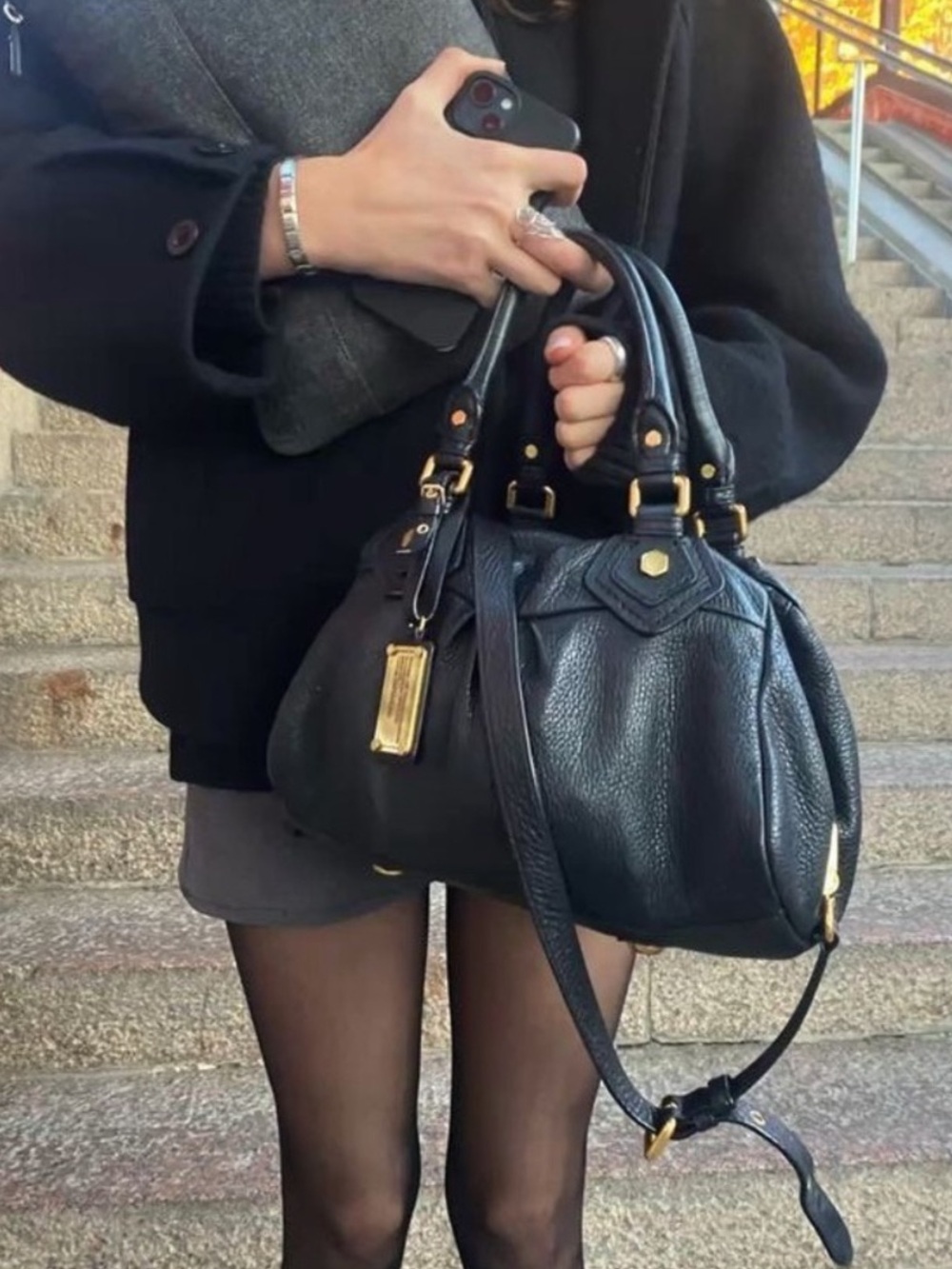 Marc by Marc Jacobs Pebbled Leather Standard Supply Workwear Vintage Purse Bag